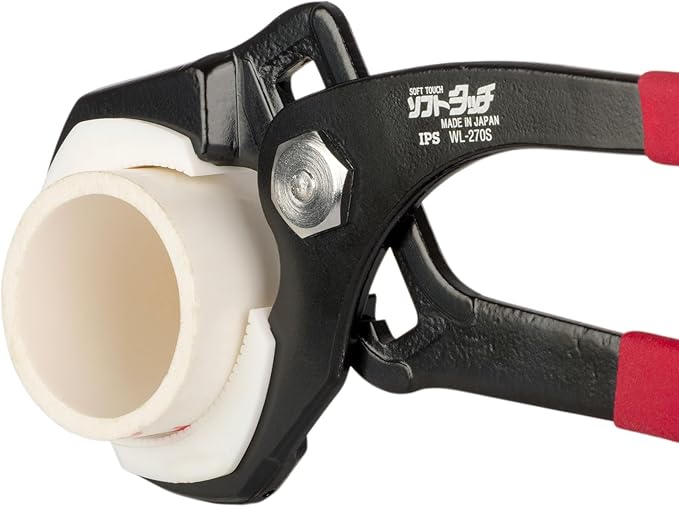 Kings County Tools Non-Marring Soft Jaw Pipe Pliers | Won't Scratch Your Hardware | Spring Loaded with 2-3/4" Capacity | Made in Japan