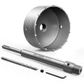DAYDOOR 5'' (125mm) Concrete Hole Saw with SDS Plus Shank Adapter, Tungsten Carbide Tipped Masonry Hole Saw, Heavy Duty Concrete Core Drill Bit for Brick, Cement Wall, and Stone