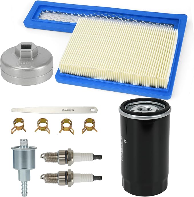 Oil Change Tune Up Kit Includes 122-0836 Oil Filter, 140-3116 Air Filter, 149-2341-01 Fuel Filter, 167-1638 Spark Plug, Fit For Onan RV QG Generators 5500 7000,HGJAA HGJAB HGJAC Maintenance Kit