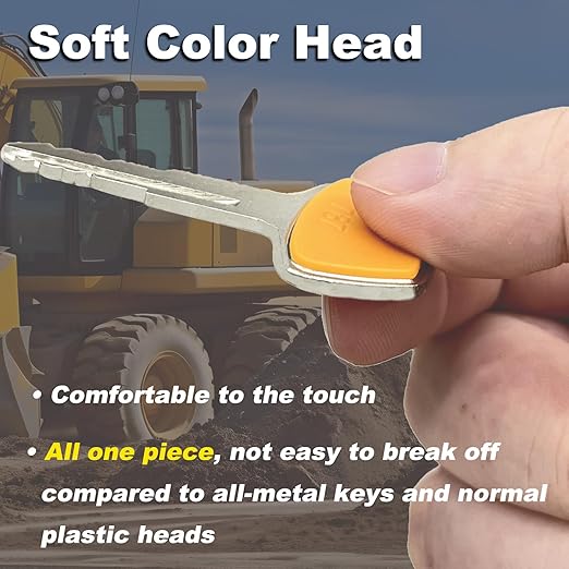 787 Komatsu TR261434 Multi-Purpose Heavy Equipment Key for Excavators, Dozers, Loaders and Backhoes, Pack of 10