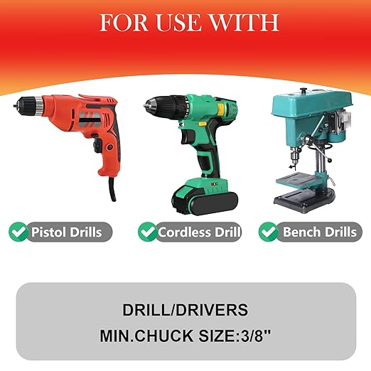 3-1/8 inch Bi-Metal Hole Saw Drill Bit - Ideal for Circular Cuts in Wood, Plastic, and Sheet Metal - 1-3/16" Cutting Depth - Includes Arbor and Pilot Bit