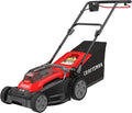 CRAFTSMAN Push Mower 15 in, 2 x 4 Ah V20 Batteries and 2 Chargers Included, Up to 45 Min of Runtime, Lightweight, Easy to Maneuver Electric Lawn Mower Cordless with Grass Bag (CMCMWP120M2)