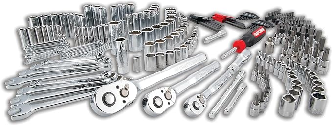 CRAFTSMAN Socket Set, 262-Piece Mechanic Tool Set, 1/4", 3/8", 1/2" Drive, SAE / Metric, (CMMT45307)