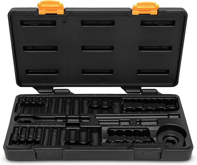GEARWRENCH 51 Pc. 1/4 Inch Drive 6 Pt. 120XP Mechanics Tool Set, Standard & Deep, SAE/Metric - 80300P (Pack of 6)