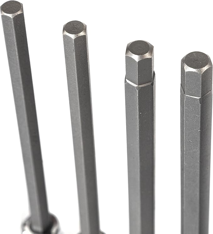 NEIKO 10079A Extra Long Allen Hex Bit Socket Set, 18 Piece SAE and Metric Allen Socket Set, 3/8 Drive, 1/8" – 3/8 Inch & 3mm – 10mm, 6” Long Allen Hex Socket Bit Set, Allen Head Hex Key Socket Set …