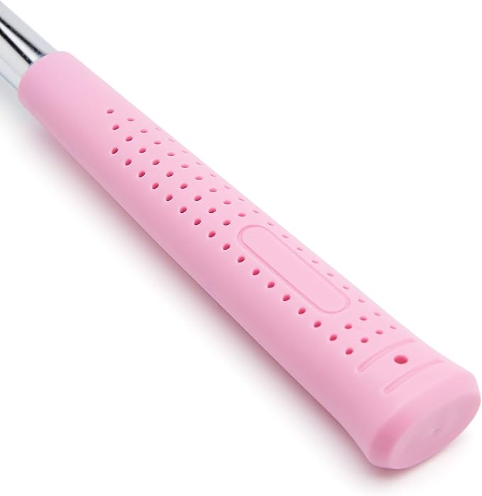 Amazon Basics 8 oz Claw Hammer with Shock Reduction, No-Slip Rubber Grip, Pink