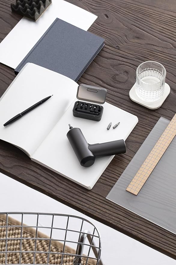 Xiaomi Electric Precision Screwdriver Set - MI 3.6V Cordless Power Small Screwdriver Kit with Portable Case 12 Steel Bits, USB-C Rechargable Mini Repair Tools for Electronics, Tablets, Laptop, Macbook