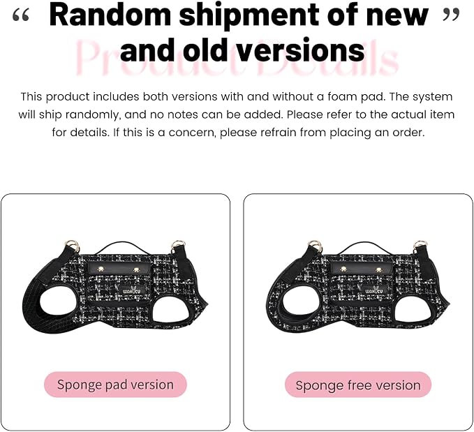 Wakytu Dog Lift Harness Dog Carrier Sling for Small Dogs & Cats,S | stylish puppy sling carrier with handle & pocket,adjustable leash,walking & travel