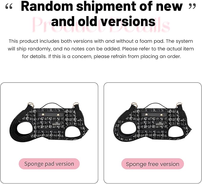 Wakytu Dog Lift Harness Dog Carrier Sling for Small Dogs & Cats,XS | stylish puppy sling carrier with handle & pocket,adjustable leash,walking & travel
