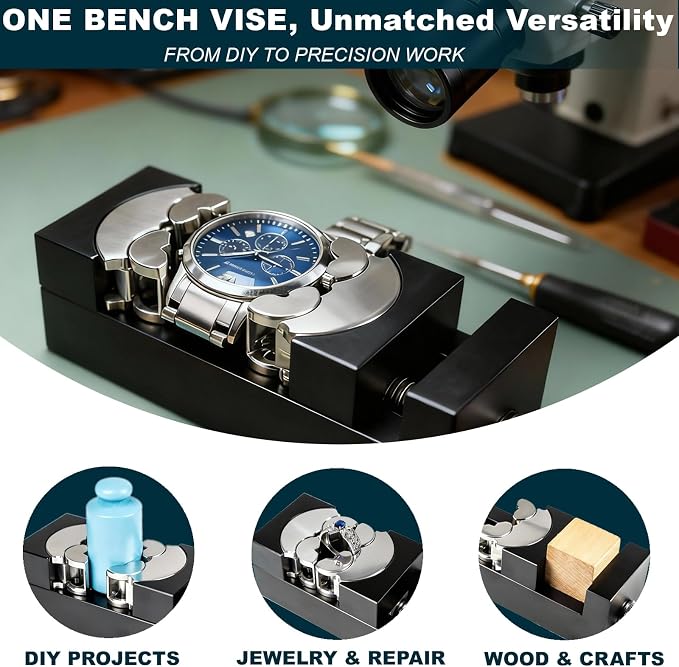 ARKNOAH Smart Fractal Vise, Heavy Duty Self-adjusting Table Vise