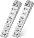 2Pcs 2130 Small Pipe Spacer Wedge Stepped Guage (3/4" x 4"), Fit for Pipe Spacing Welding, Stepped Flange Wedge with Lanyard Hole Pipefitter Tools