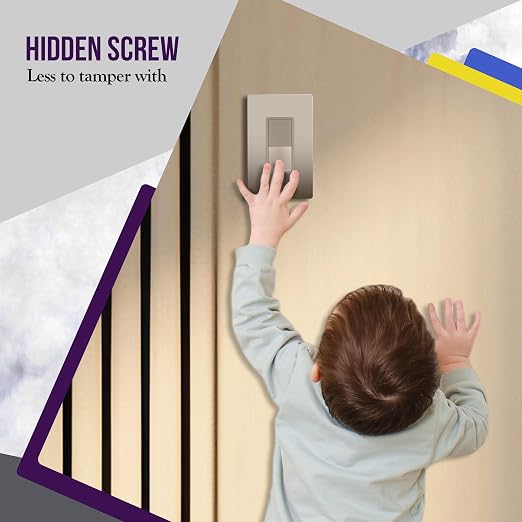 ENERLITES 3-Way Decorator Paddle Light Switch, Gloss Finish, Single Pole or Three Way, 3 Wire, Grounding Screw, Residential Grade, 15A 120V/277V, UL Listed, 93150-NK, Nickel