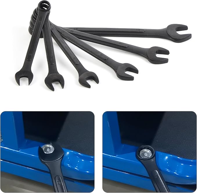 16 Piece Metric Combination Wrench Set 6mm to 32mm Metric Wrench Set with Roll Up Pouch