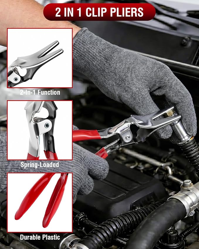 17PC Electrical Disconnect Pliers & Terminal Removal Kit for Cars