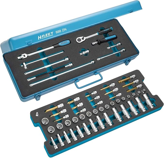 Hazet 888ZN 58 Pc 12pt 3/8" Socket and Bit Set