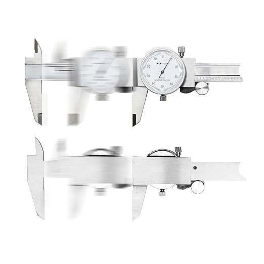 TEXALAN(R) 0-6" 4 Way Dial Caliper .001" Shock Proof Imperial Carbon Steel