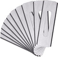 Klein Tools 44128 Carpet Utility Blades 10-Pack, Round Corner Knife, Heavy-Duty Utility Knife Replacement Blades, Carpet Cutter Tool for Flooring and Rug Cutting