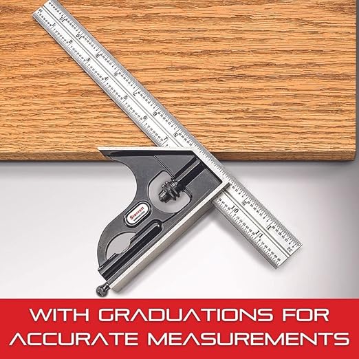 Starrett Blade Only for Combination Squares, Sets and Bevel Protractors - Ideal for Woodworking and Metalworking - 24" Length, Satin Chrome Finish, 4R Graduation - CB24-4R