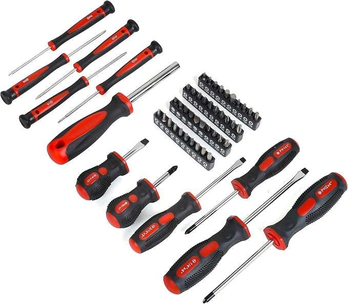 FASTPRO 220-Piece Home Tool Set, Household Repairing Tool Kit, Red
