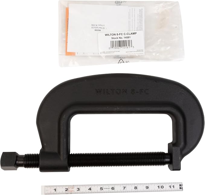 Wilton Brute Force C-Clamp, 8-1/2" Opening, 3-7/8" Throat, 31250 Lbs. Clamping Force (Model 8 F.C.)