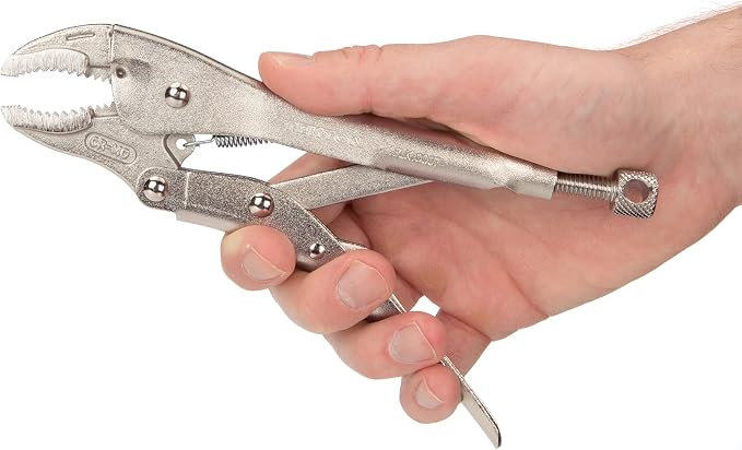 TEKTON 7 Inch Curved Jaw Locking Pliers | PLK10007
