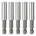 Rocaris 5 Pack Strong Magnetic Drill Bit Extension Holder, 1/4" Hex Shank, S2 Steel Magnetic Screwdriver Extension for Impact Driver, 2.36 inch