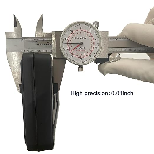 0-6 Inch/150mm Dial Caliper Dual Reading Scale, MFQNENLK 4-Way Measurement Calipers, Inch/Metric SAE Standard, 0.001”/ 0.02 mm Accuracy Shockproof Measuring Tool (Dial Caliper 0-6"/150mm Range)