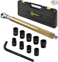 Gold 430mm offset Extension Ratchet Wrench Set, Impact Ready | Premium gold finish. Long reach manual ratchet for tight spaces. Compatible with electric impact guns for extra speed.