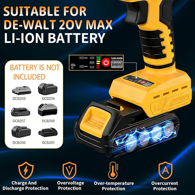 Cordless Metal Shears for Dewalt 20V Max - 14GA Steel Metal Cutter, Electric Metal Shears with 360° Pivoting Head, Brushless Scissors for Stainless Steel, Metal, and Iron Cutting（Tool Only）