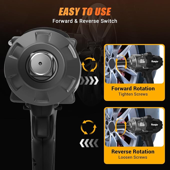 Cordless Impact Wrench 3/4" Compatible with DeWalt 20V Battery, Electric Impact Wrench 1700FT-LBS(2300N.m) High Torque Brushless Impact Wrench, with 3 Speed Modes Power Impact Driver