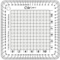 CYA Square Military Map Coordinate Scale Protractor Map for Land Navigation, Military Style UTM/MGRS Coordinate Scale