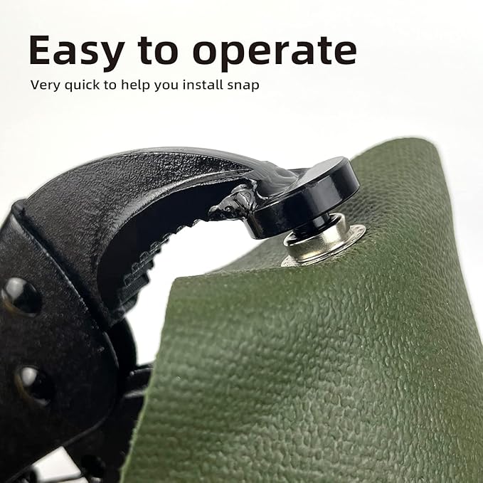 Snap Tool for Boat Covers, Heavy Duty Snap Fastener Tool, Snap Installation Tool with 320 PCS 4 Color 15mm Metal Snaps for Fabric