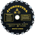 FORESTER Carbide Tip Chainsaw Brush Cutter Blade - 9in x 20 Teeth | Fits Most Straight Shaft Trimmers | Conversion Kit Sold Separately