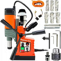 Magnetic Drill Press, 1400W Mag Drill Press with 2" Dia. 2922lbf/13000N Mag Force, 810 RPM Electric Drilling Machine with Stepless Speed & Reversible Direction for Metal Surface & Home Improvement
