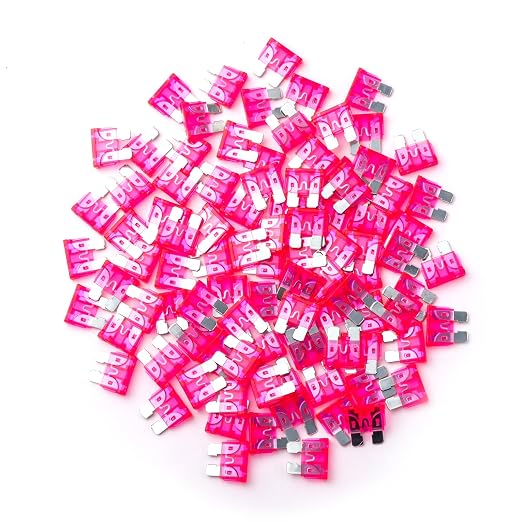 100Pcs 50 Amp Fuses Stanbdard Fuse, 50A Car Fuse Blade for Automotive, Truck, Boat, Motorcycle