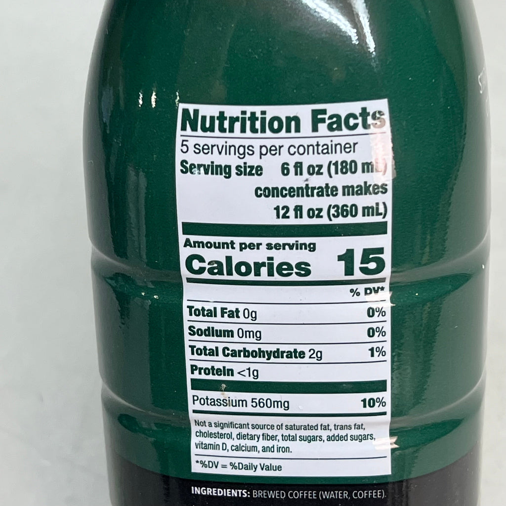 STARBUCKS (6 PACK) Cold Brew Concentrate Signature Black 32 fl oz BB 01/26