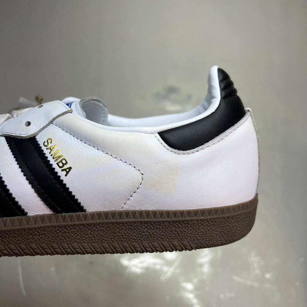 ZA@ ADIDAS Samba OG Sneaker Regular Fit Men's Sz 9.5 Black/White/Grey B75806 (As-is)