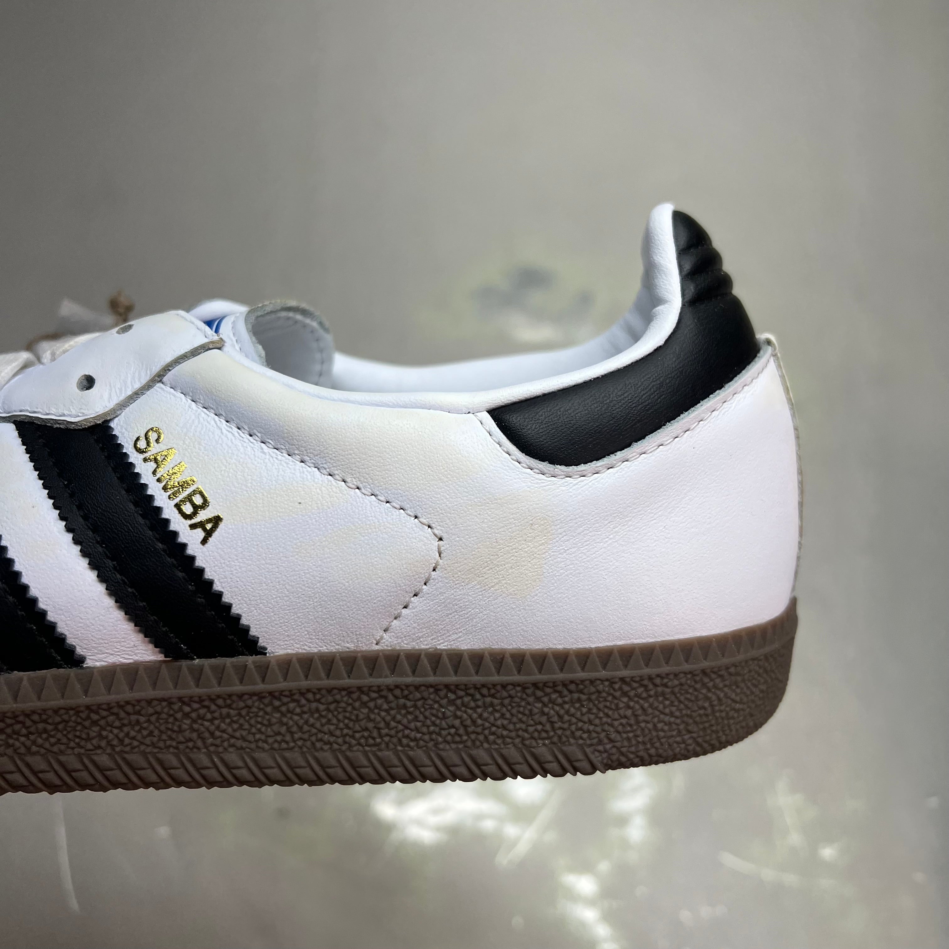 ZA@ ADIDAS Samba OG Sneaker Regular Fit Men's Sz 7 Black/White/Grey B75806 (As-is)