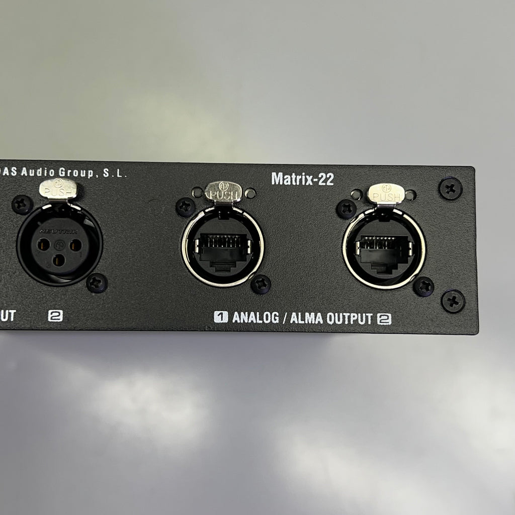 DAS AUDIO GROUP Half Rack Mount Dual Input/Output Channel Breakout Box 11106140