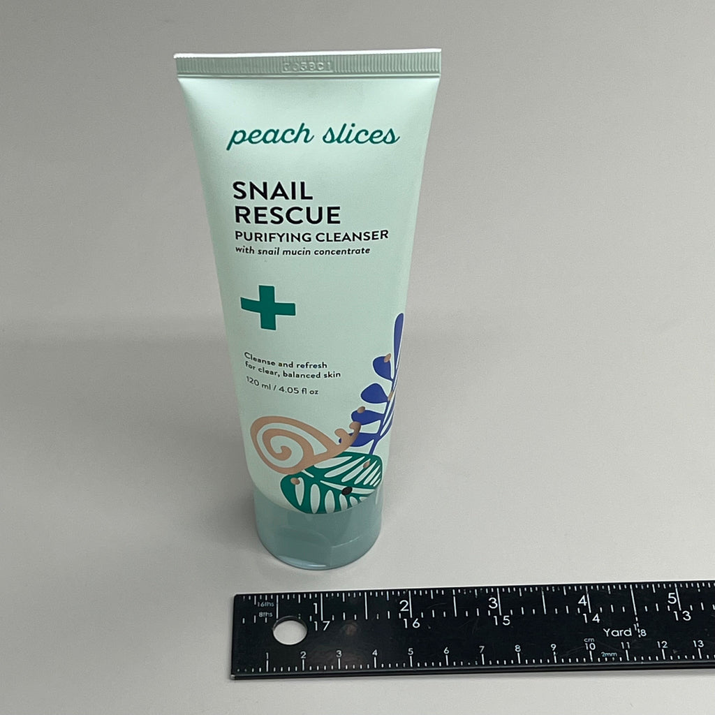 PEACH SLICES (2 PACK) Snail Rescue Purifying Cleanser w/ Snail Mucin 4.05fl oz