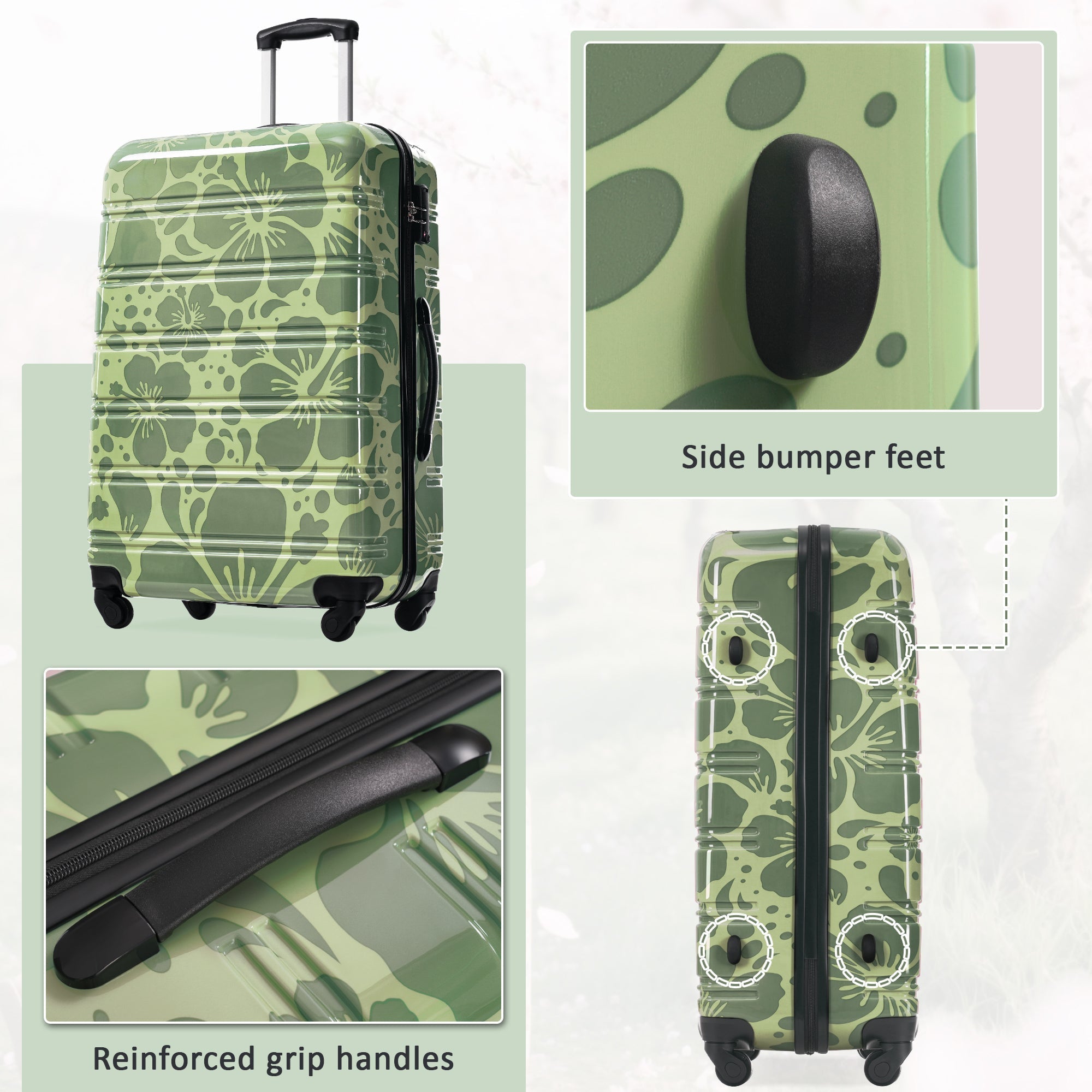 3-Piece Hard Shell Luggage Set – 20" 24" 28" by GigaTech