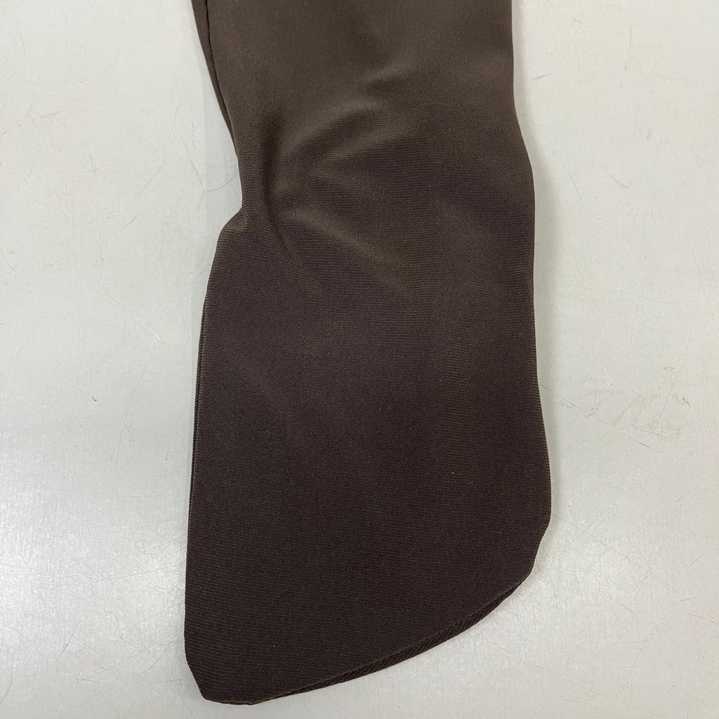 NORMA KAMALI Sleeveless Catsuit w/ Footsie Hidden Zip Women's Sz XL/42 Chocolate