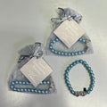 VALERIE PARR HILL Angel Wing Heart & Pearl Friendship Bracelets Average Blue