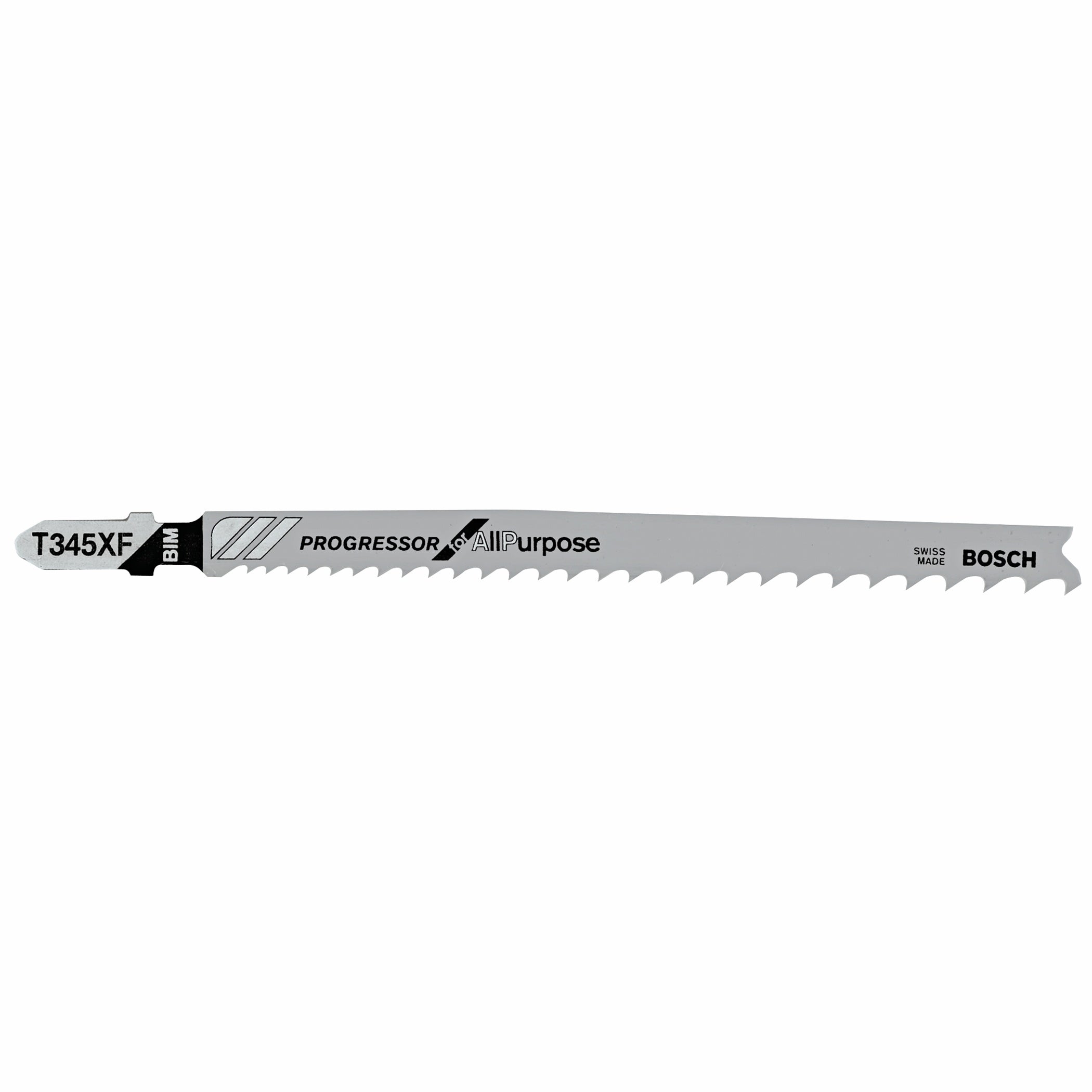 BOSCH T345XF3 3 pc. 5-1/4 In. 5-10P TPI Progressor for Wood with Nails T-Shank Jig Saw Blades