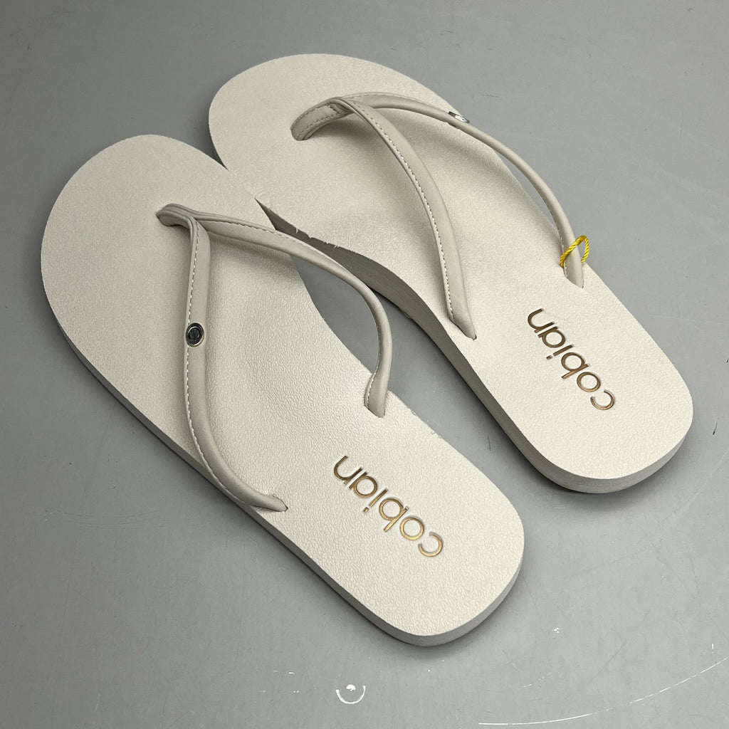 COBIAN Nia's Bounce Synthetic Leather Sandals Women's Sz 7, EU 37 Cream NIA25-110-7