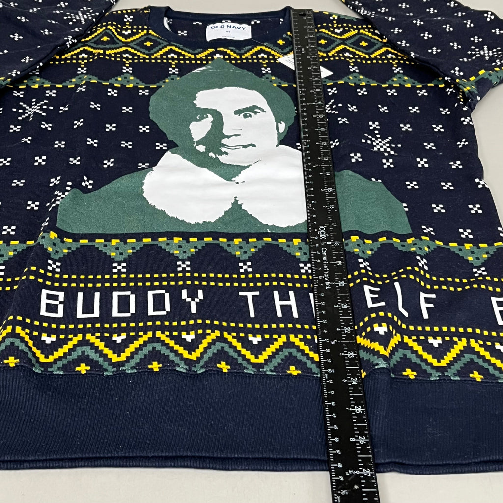 OLD NAVY Men's Christmas Holiday Elf Sweater Sz XXXXL Navy/Green 572579-00-1