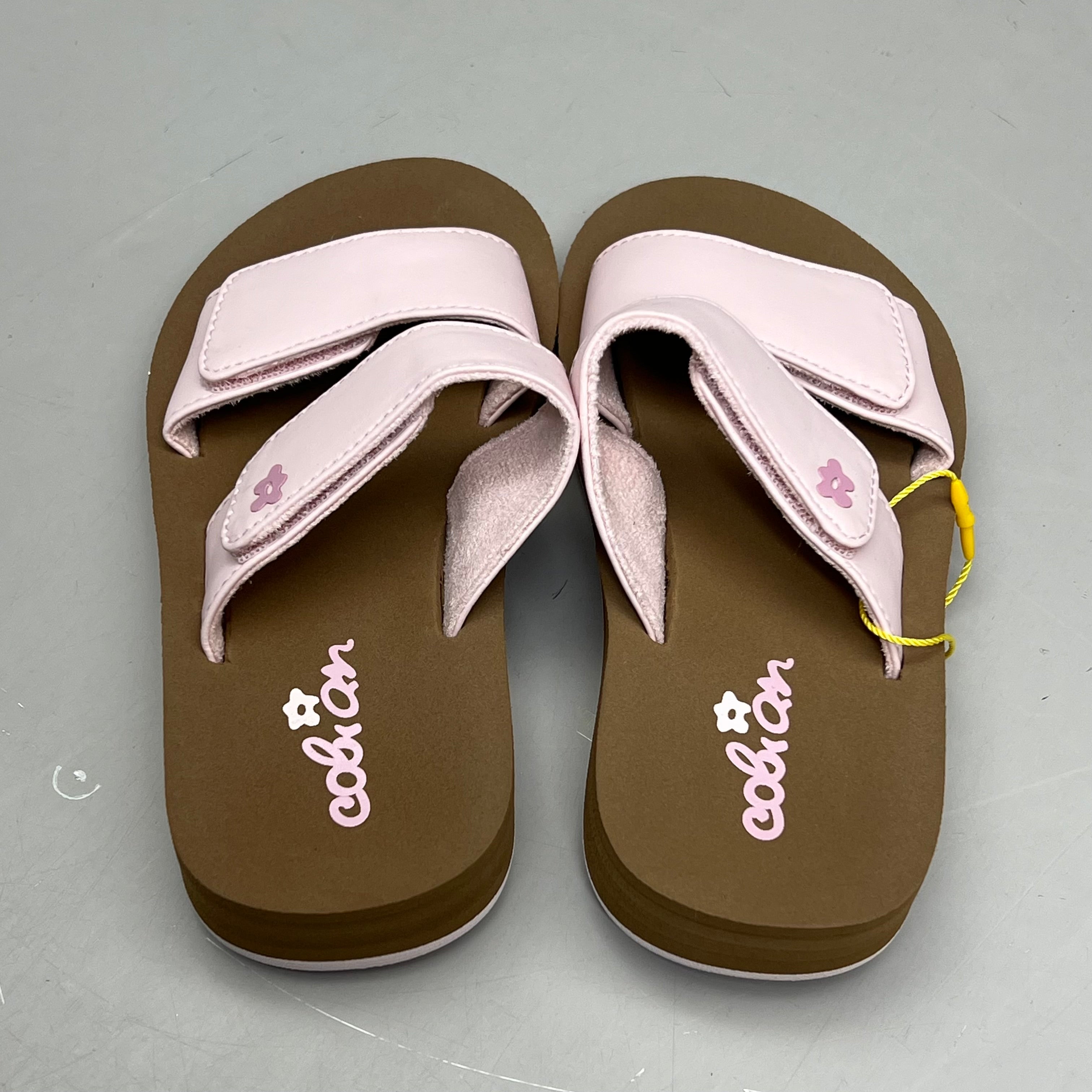 COBIAN Lil' Dana Strap Flower Sandals Kid's Sz 9/10 Pink LDA24-650-9/10