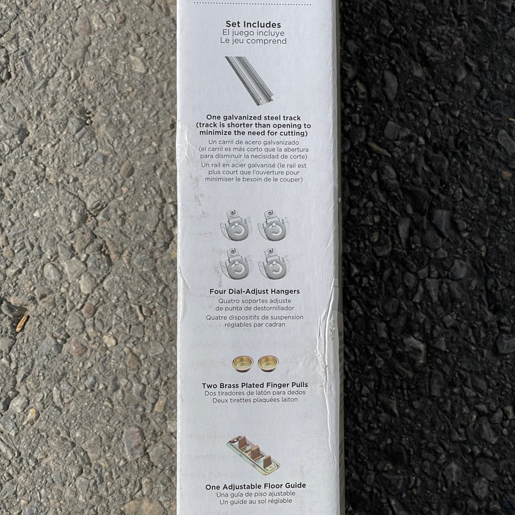 NATIONAL HARDWARE By-Pass Sliding Door Frame Hardware Set 72" N343-087 (AS-IS)