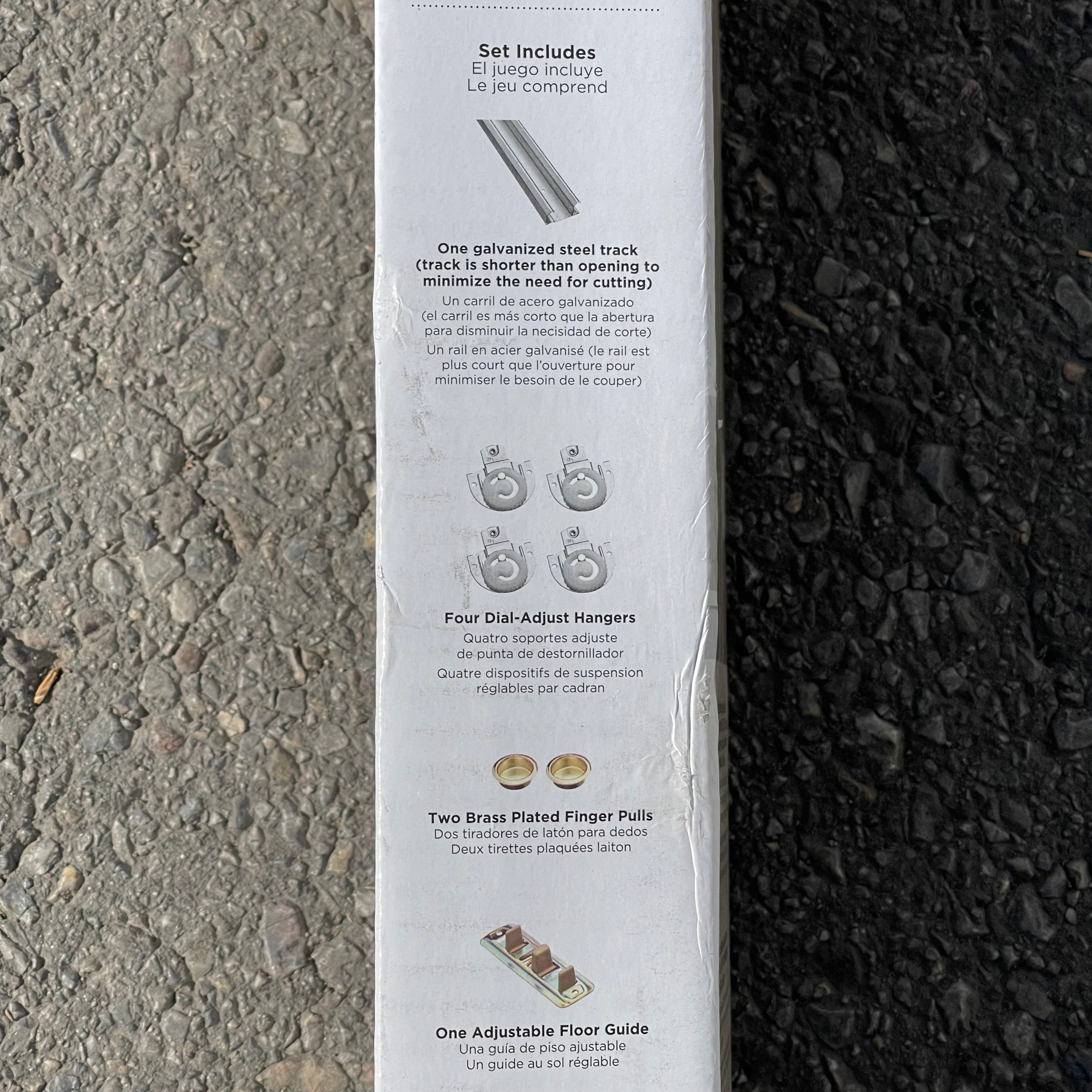 NATIONAL HARDWARE By-Pass Sliding Door Frame Hardware Set 72" N343-087 (AS-IS)