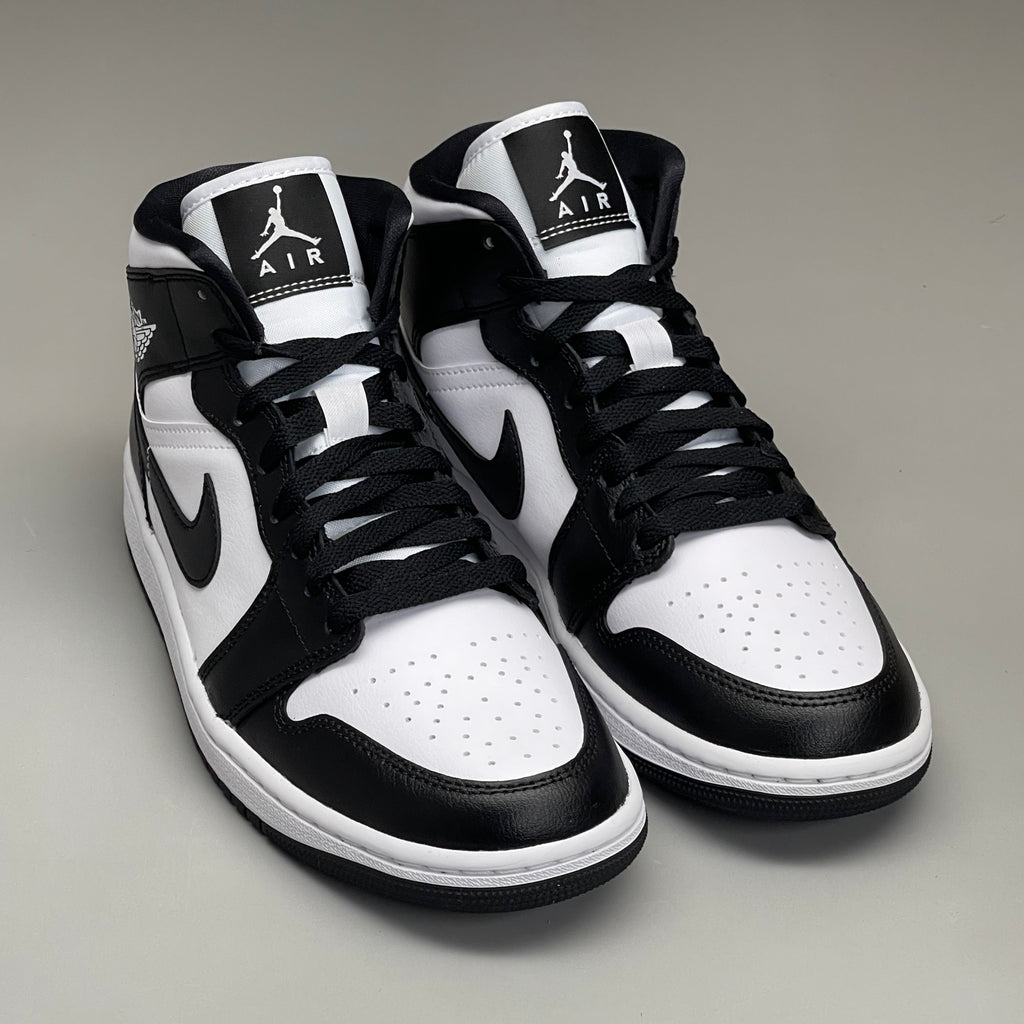 NIKE AIR JORDAN 1 Mid Panda Shoe Women's Sz 9.5 Black / White DV0991-101 (New)